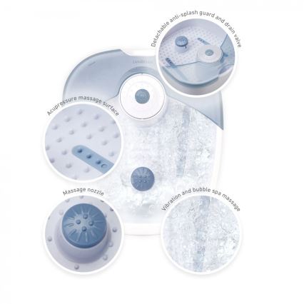 Lanaform - Jalkakylpy ja hierontalaite FOOT SPA 60W/230V