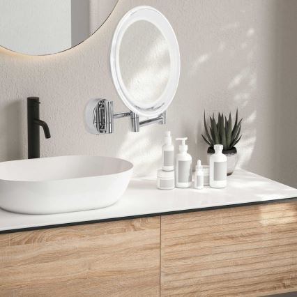 Lanaform - LED Seinäkosmetiikkapeili WALL LED/4xAAA