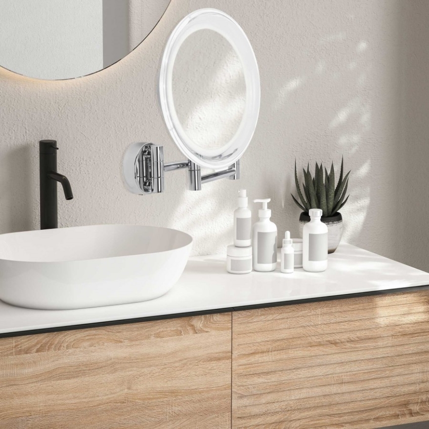 Lanaform - LED Seinäkosmetiikkapeili WALL LED/4xAAA