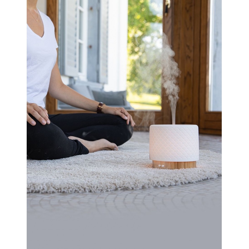 Lanaform - LED-ultraääninen aromadiffuuseri 5 V, 280 ml, USB