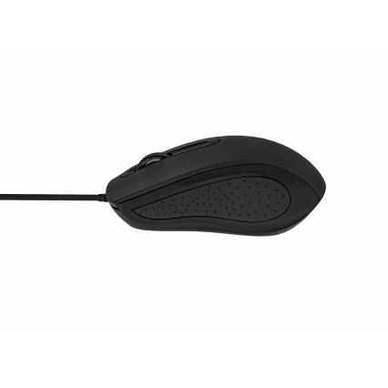 Langallinen hiiri 1200 DPI USB-C musta