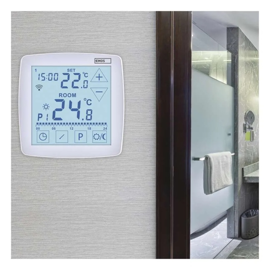 Langaton digitaalinen termostaatti GoSmart 230V/16A Wi-Fi Tuya