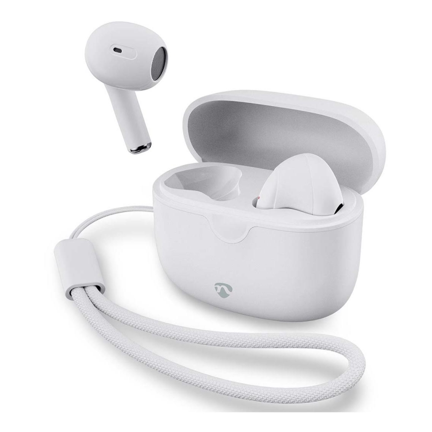 Langaton earphones 250 mAh + 2x 30 mAh valkoinen