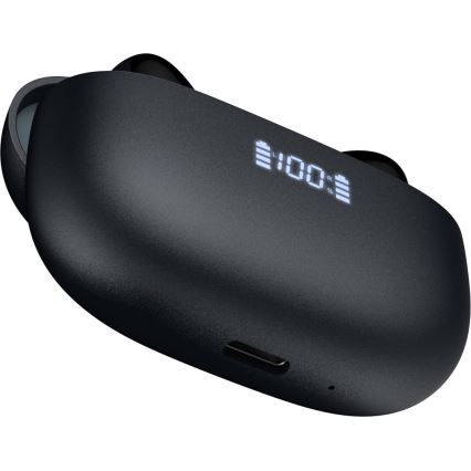 Langaton earphones kanssa ANC+ENC 300 mAh + 2x 40 mAh musta
