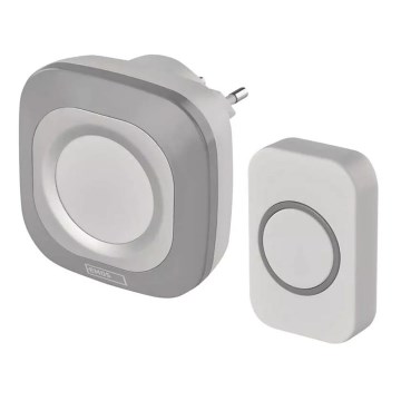 Langaton ovikello 230V IP44 harmaa
