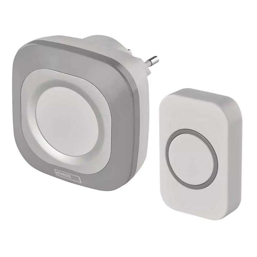 Langaton ovikello 230V IP44 harmaa