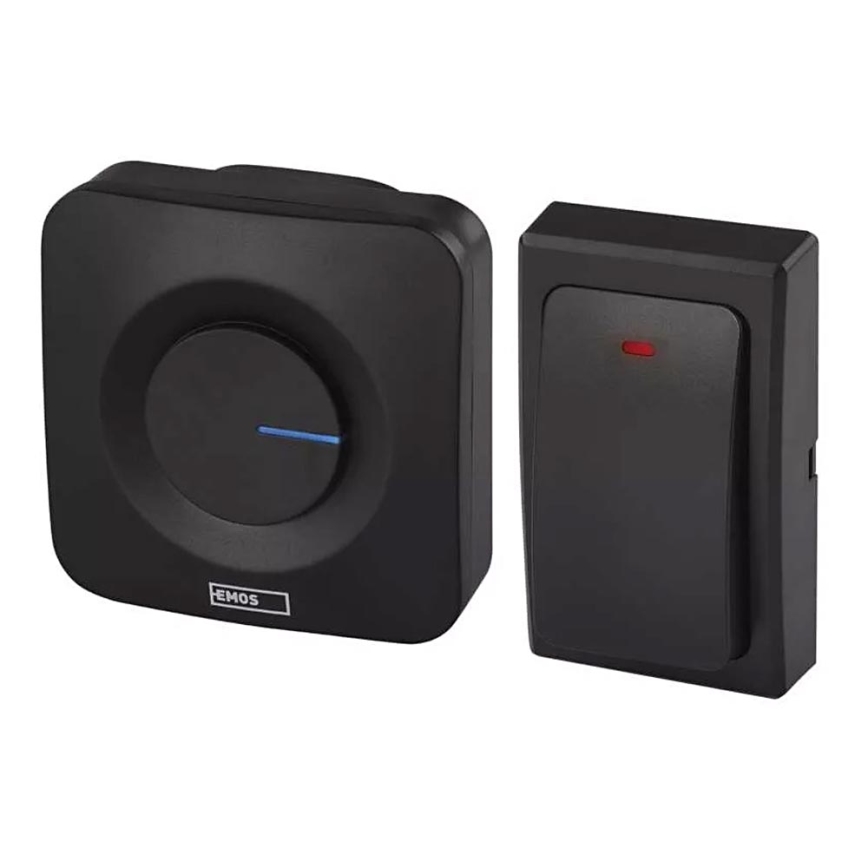 Langaton ovikello 230V IP44 musta
