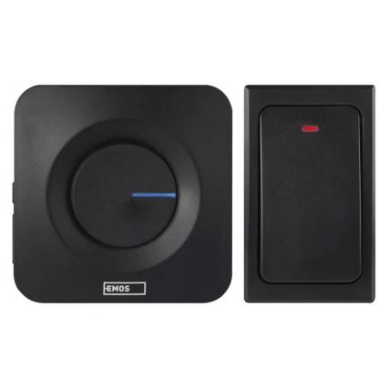 Langaton ovikello 230V IP44 musta
