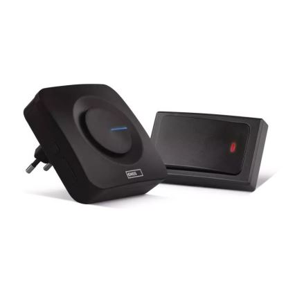 Langaton ovikello 230V IP44 musta