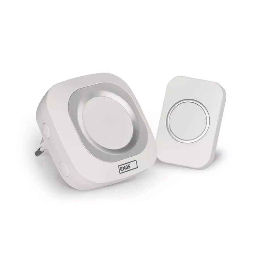 Langaton ovikello 230V IP44 valkoinen