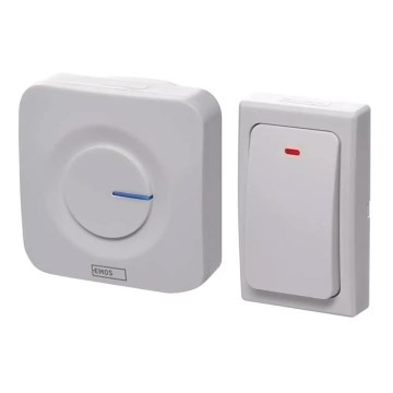 Langaton ovikello 230V IP44 valkoinen
