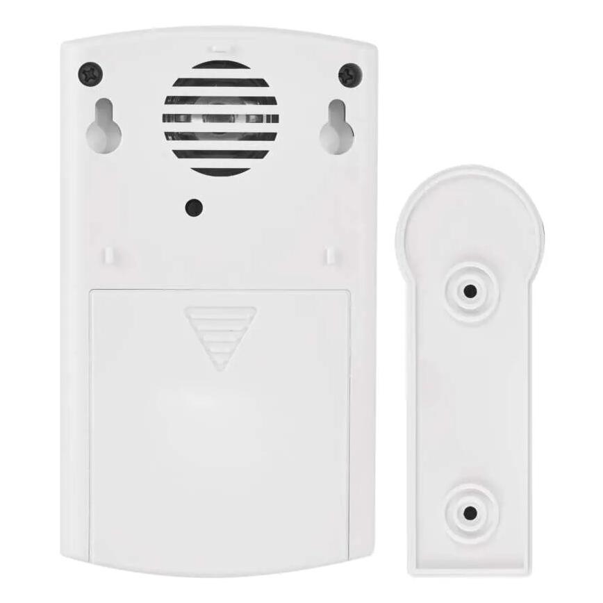 Langaton ovikello 3xAA IP44 valkoinen/hopea