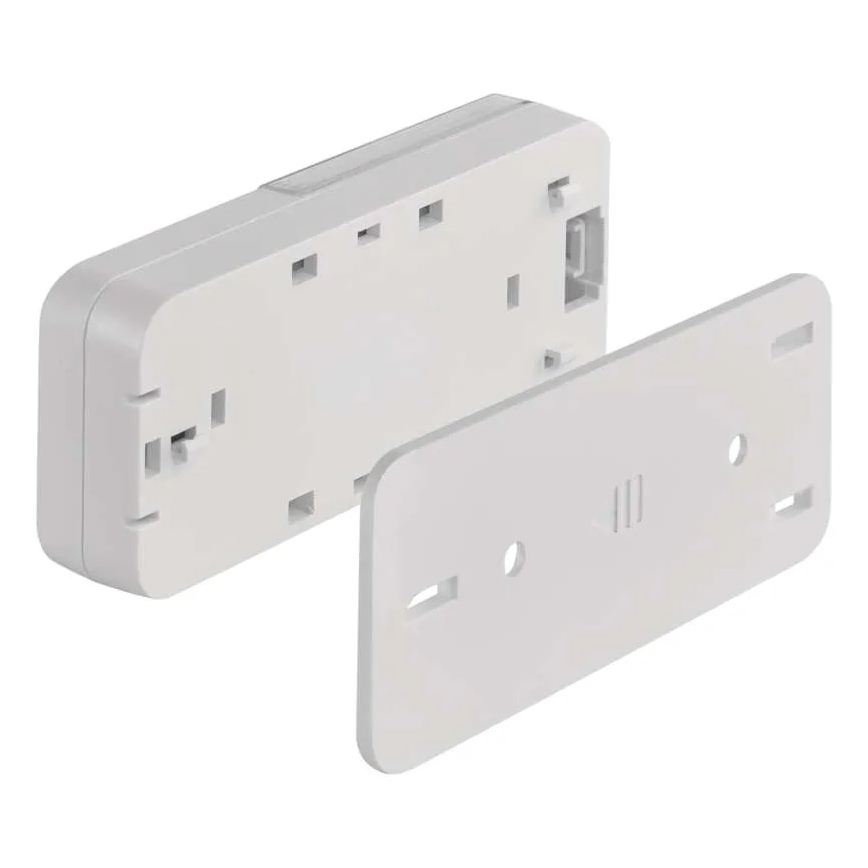 Langaton ovikello pistokkeeseen 230 V + 1 x CR2032, valkoinen