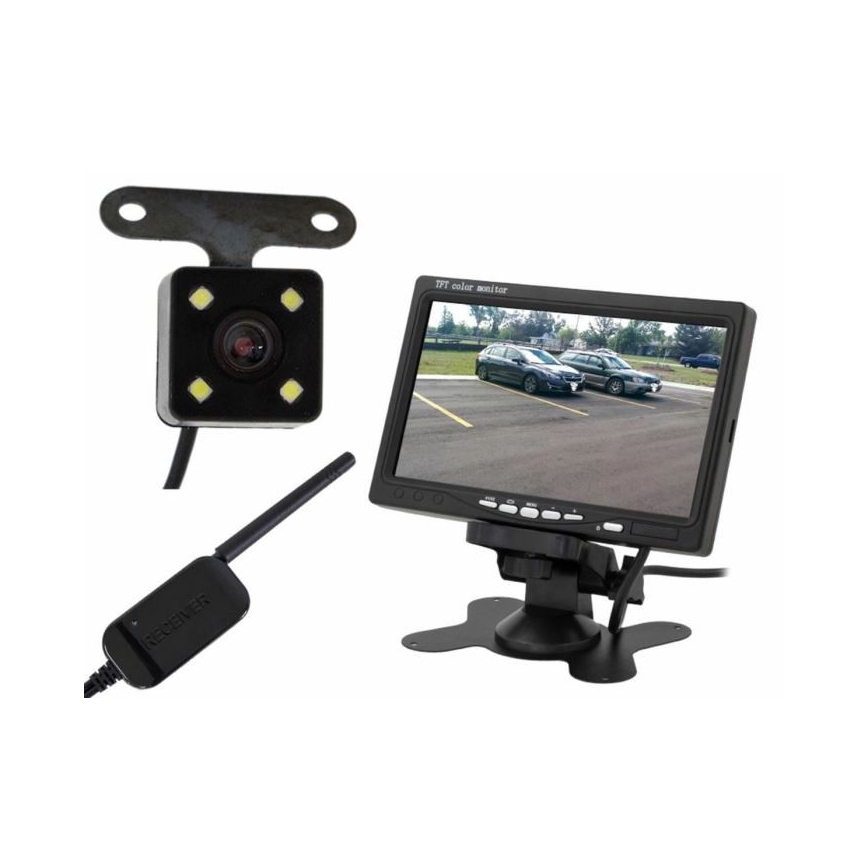 Langaton peruutuskamera LCD Wi-Fi 12V IP66
