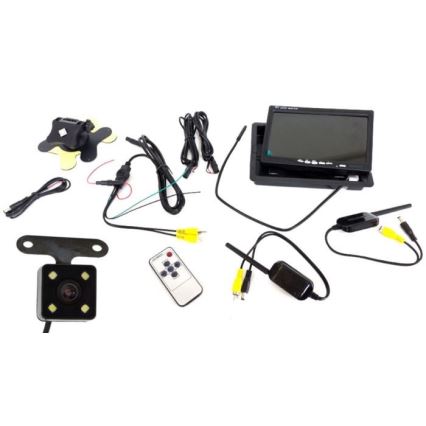Langaton peruutuskamera LCD Wi-Fi 12V IP66