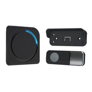 Langaton pistorasia ovikello 230V IP56 musta