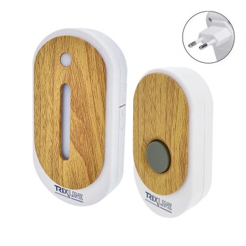 Langaton pistorasiakello BELL 230V + 1x23A ruskea
