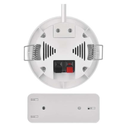 Langaton upotettava ovikello 230 V + 1 x CR2032, valkoinen