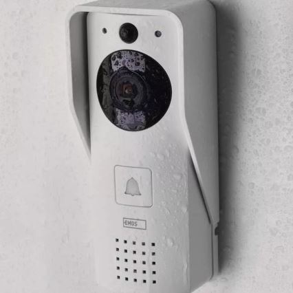 Langaton video-ovikello aurinkopaneelilla GoSmart 4400 mAh 3xAA IP44 Wi-Fi Tuya
