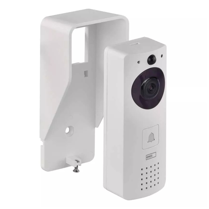 Langaton video-ovikello aurinkopaneelilla GoSmart 4400 mAh 3xAA IP44 Wi-Fi Tuya