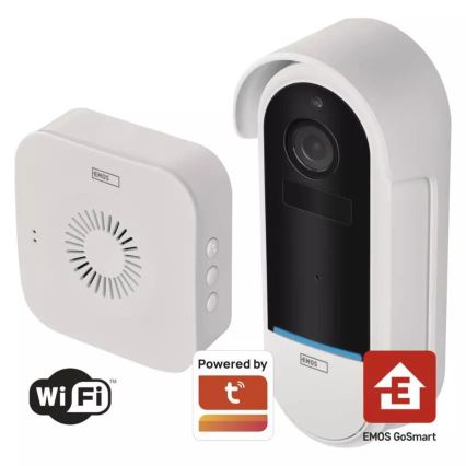 Langaton video-ovikello liiketunnistimella GoSmart 5V 3xAA IP65 Wi-Fi Tuya
