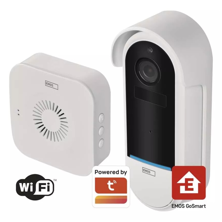 Langaton video-ovikello liiketunnistimella GoSmart 5V 3xAA IP65 Wi-Fi Tuya