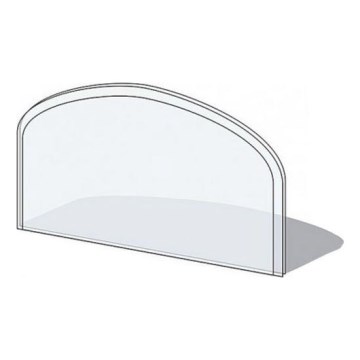 Lasi takan alle 1000x550x6 mm puolikaari