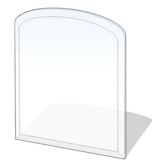 Lasi takan alle 1200x1000x6 mm puolikaari