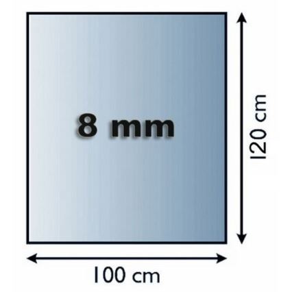 Lasi takan alle 1200x1000x8 mm suorakulmio