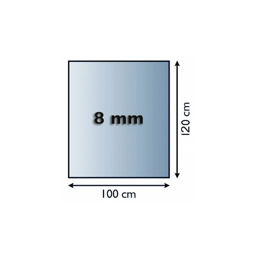 Lasi takan alle 1200x1000x8 mm suorakulmio