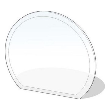 Lasi takan alle 1200x1050x8 mm puoliympyrän muotoinen