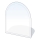 Lasi takan alle 1300x1200x8 mm puolikaari