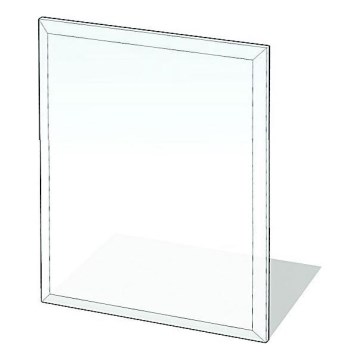 Lasi takan alle 900x750x8 mm suorakulmio
