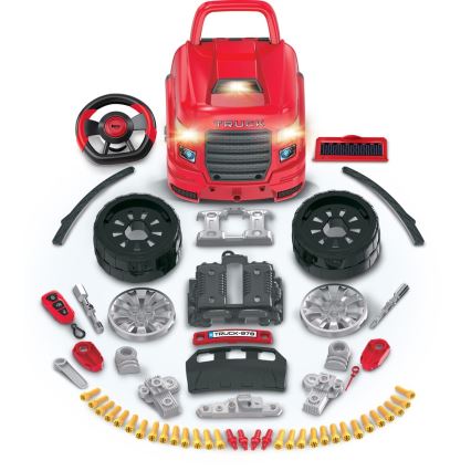 Lasten autokorjaamo punainen