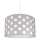 Lasten kattokruunu DOTS GREY 1xE27/60W/230V