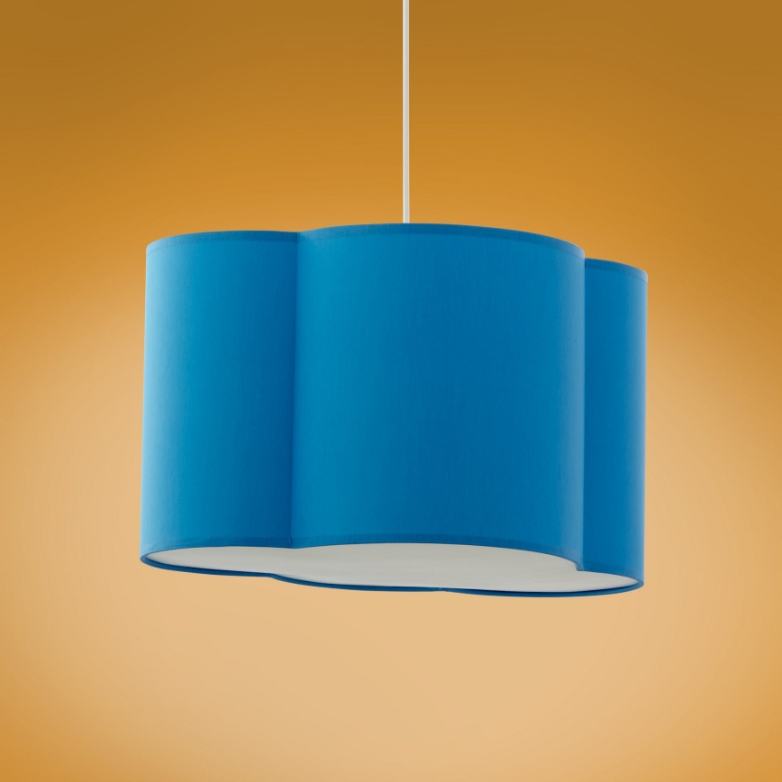 Lasten kattokruunu johdossa CLOUD 1xE27/25W/230V sininen