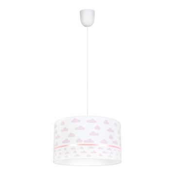 Lasten kattokruunu PIKKI 1xE27/60W/230V pinkki
