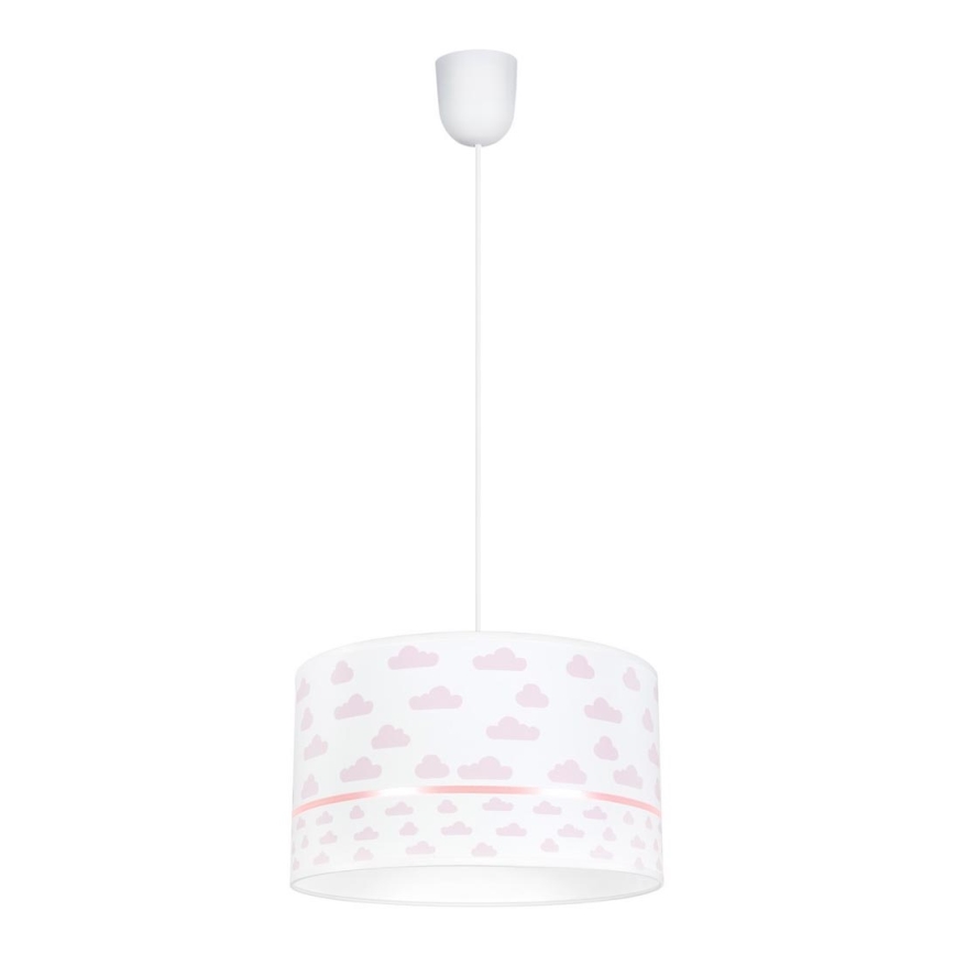 Lasten kattokruunu PIKKI 1xE27/60W/230V pinkki