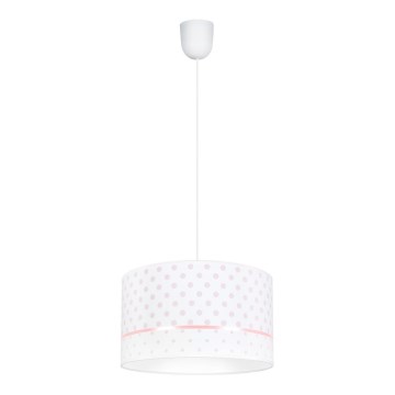Lasten kattokruunu PIKKI 1xE27/60W/230V pinkki
