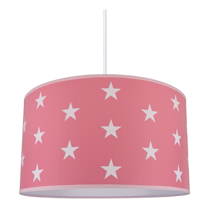 Lasten kattokruunu STARS PINK 1xE27/60W/230V