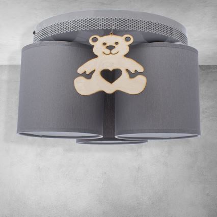 Lasten kattovalaisin BEAR 3xE27/60W/230V