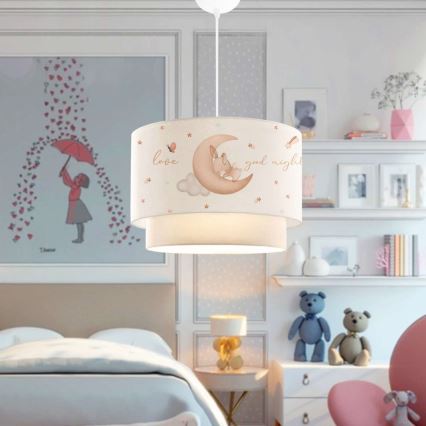 Lasten kattovalaisin CANDY 1xE27/40W/230V valkoinen/beige