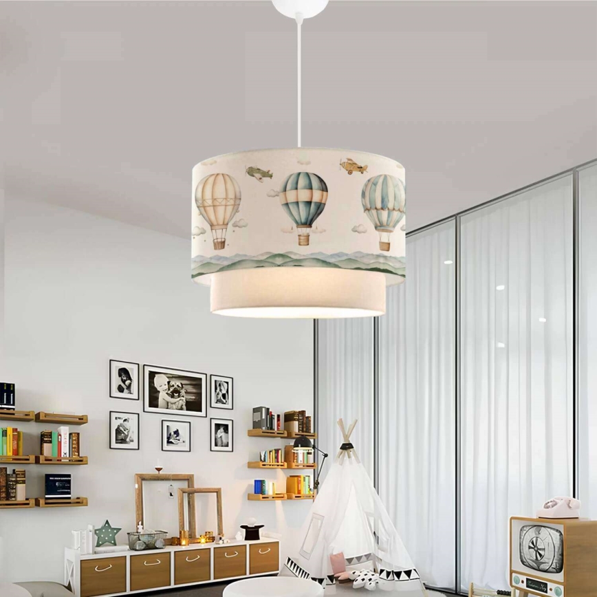 Lasten kattovalaisin CANDY 1xE27/40W/230V valkoinen/monivärinen