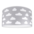 Lasten kattovalaisin CLOUDS GREY 2xE27/60W/230V harmaa