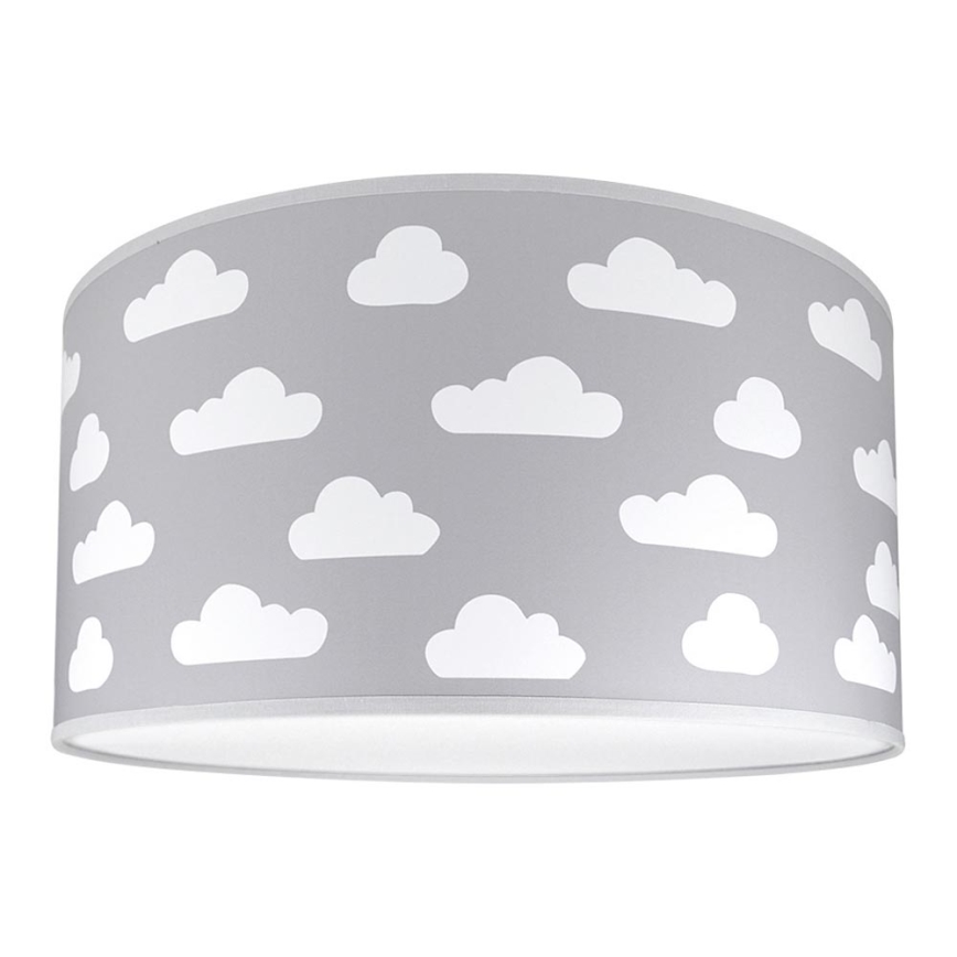 Lasten kattovalaisin CLOUDS GREY 2xE27/60W/230V harmaa