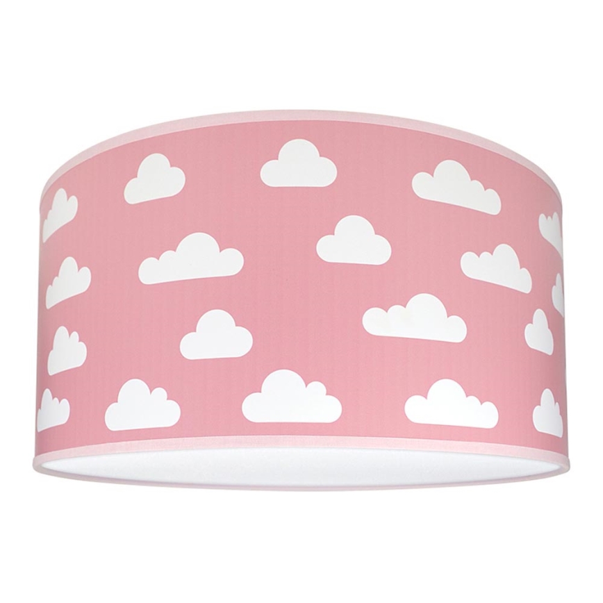 Lasten kattovalaisin CLOUDS PINK 2xE27/60W/230V vaaleanpunainen
