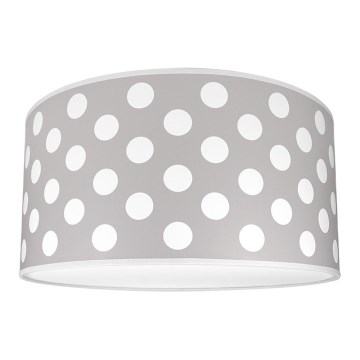 Lasten kattovalaisin DOTS GREY 2xE27/60W/230V harmaa