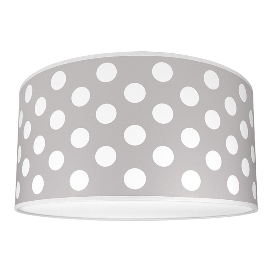 Lasten kattovalaisin DOTS GREY 2xE27/60W/230V harmaa
