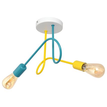Lasten pinta-asennettava kattovalaisin OXFORD 2xE27/15W/230V