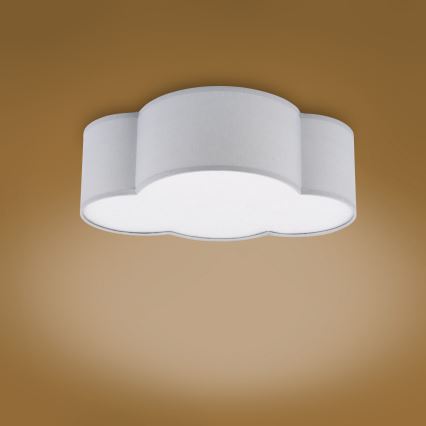 Lasten kattovalaisin PILVI MINI 2xE27/15W/230V harmaa